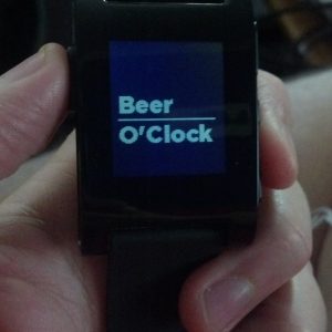 Beer O'clock watchface.